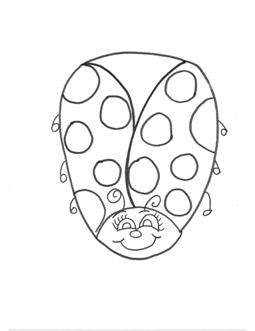 lady bug coloring page